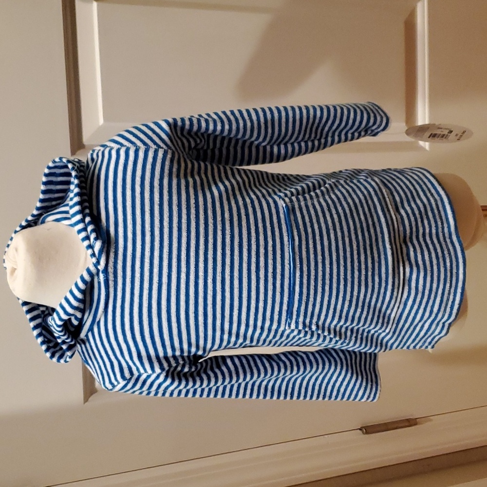 Baby Toddler Boys Girls Hood Striped Terry Swim Coverup Size 12 18 mo 2T 3T NWT